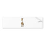 Giraffe Cartoon Bumper Stickers