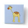 Giraffe Cartoon. Pinback Buttons
