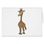 Giraffe Cartoon Cards