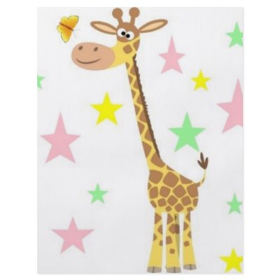 giraffe cartoon personalized flyer by pinkypetals