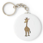 Giraffe Cartoon Key Chain