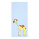 Giraffe Cartoon. Rack Card Template