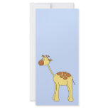 Giraffe Cartoon. Rack Card Template