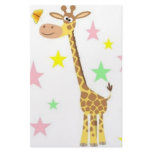 giraffe cartoon stationery design