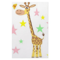 giraffe cartoon stationery design