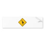 Giraffe Crossing Bumper Sticker