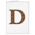 Giraffe D Greeting Card
