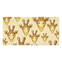 Giraffe Design. Custom Photo Card