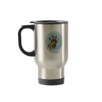 Giraffe Design Stainless Travel Mug