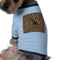 Giraffe Dog T Shirt