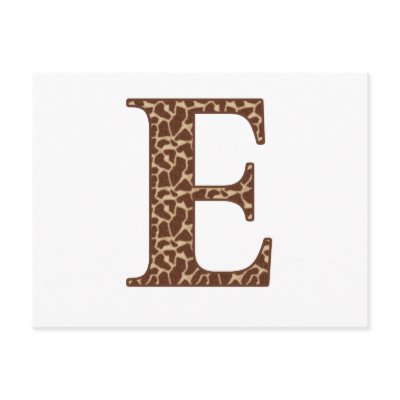 Giraffe E by Alphabet_Tees