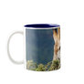 Giraffe eating some leaves coffee mug