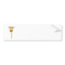 Giraffe Facing Forwards. Cartoon. Bumper Sticker