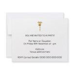Giraffe Facing Forwards. Cartoon. Personalized Invitation