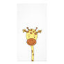 Giraffe Facing Forwards. Cartoon. Photo Cards
