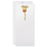 Giraffe Facing Forwards. Cartoon. Full Color Rack Card