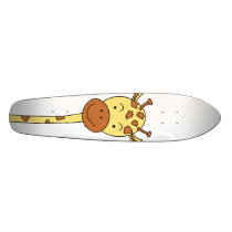 Giraffe Facing Forwards. Cartoon. Skate Decks