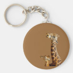 Giraffe Family Gift Keychain