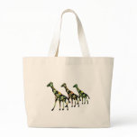 Giraffe Family Outing Canvas Tote Tote Bags