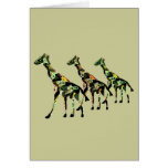 Giraffe Family Outing Cards