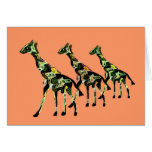 Giraffe Family Outing Cards