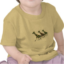 Giraffe Family Outing T-shirts