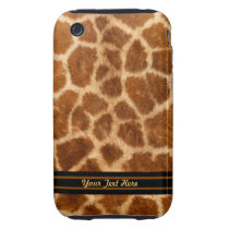 Giraffe Fur 3G  Tough - Personalize Tough Iphone 3 Cover