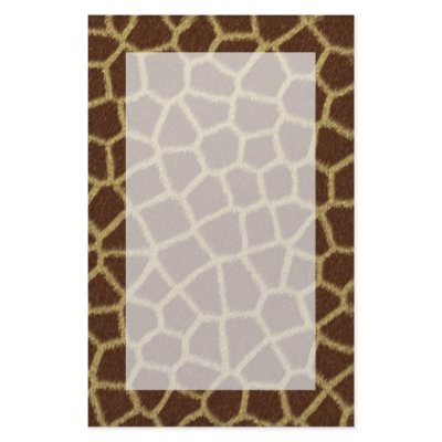Giraffe Fur Design Stationery by Kjpargeter