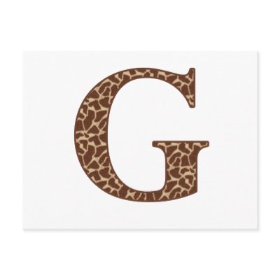 Giraffe G by Alphabet_Tees