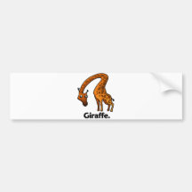 Giraffe Giraffe. Bumper Stickers