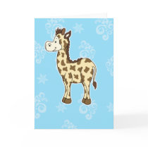 Giraffe greeting card