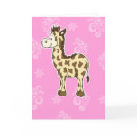 Giraffe greeting card