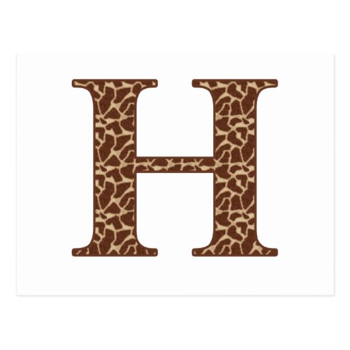 giraffe-h postcard