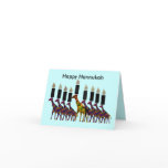Giraffe Hannukah Menorah Cards