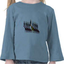 Giraffe Hannukah Menorah T Shirt