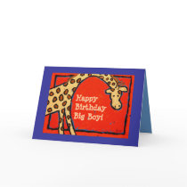 giraffe, HappyBirthdayBig Boy! card