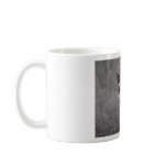 giraffe head front view coffee mug