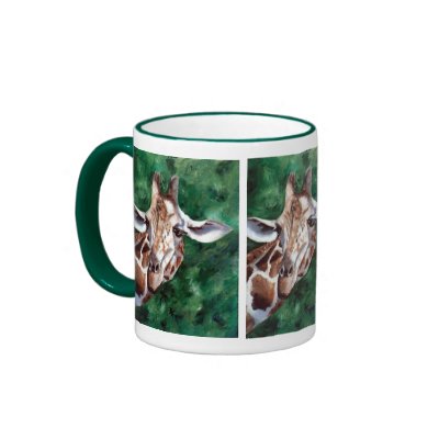 Giraffe I'm Up Here Mug by bmthour