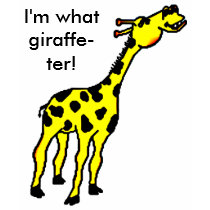giraffe, I'm what giraffe-ter! t-shirts