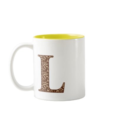 Giraffe L Mug by Alphabet_Tees