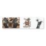 GIRAFFE LOVE BLOWING SMOKE RING HEARTS AND KISSES BUMPER STICKERS
