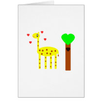 Giraffe Love Greeting Cards