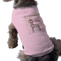 Giraffe Love Pet Tee Shirt