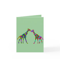 Giraffe Luv Cards
