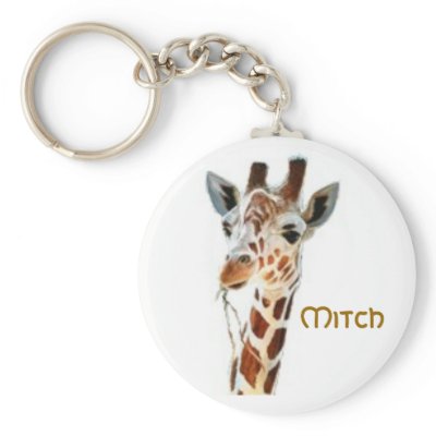 giraffe, Mitch Keychains by starboi2086