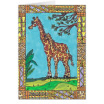 Giraffe Mum and Baby card