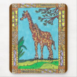 Giraffe Mum and Baby Mousepad