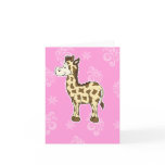 Giraffe notecard