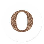 Giraffe O Sticker