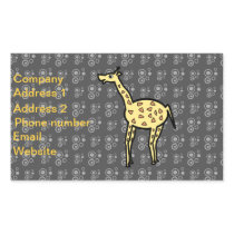 Giraffe on black background
